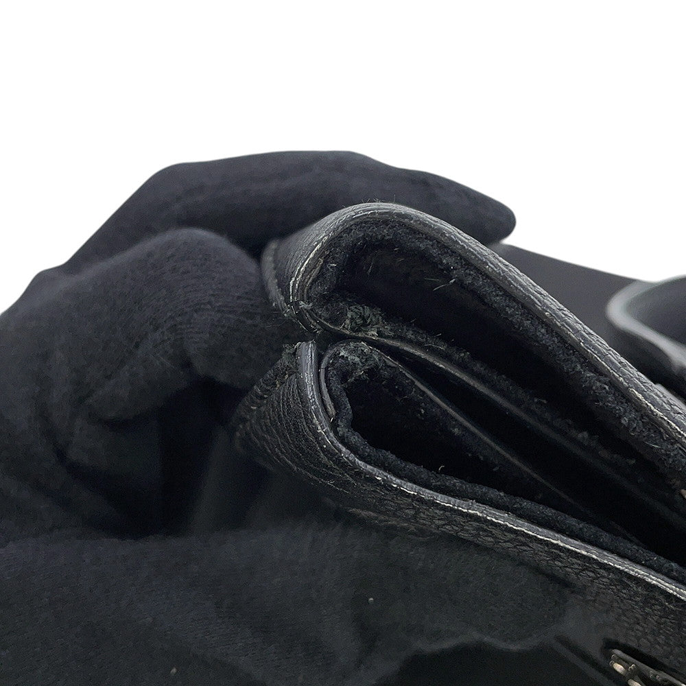 BVLGARI Tote Bag Black Leather