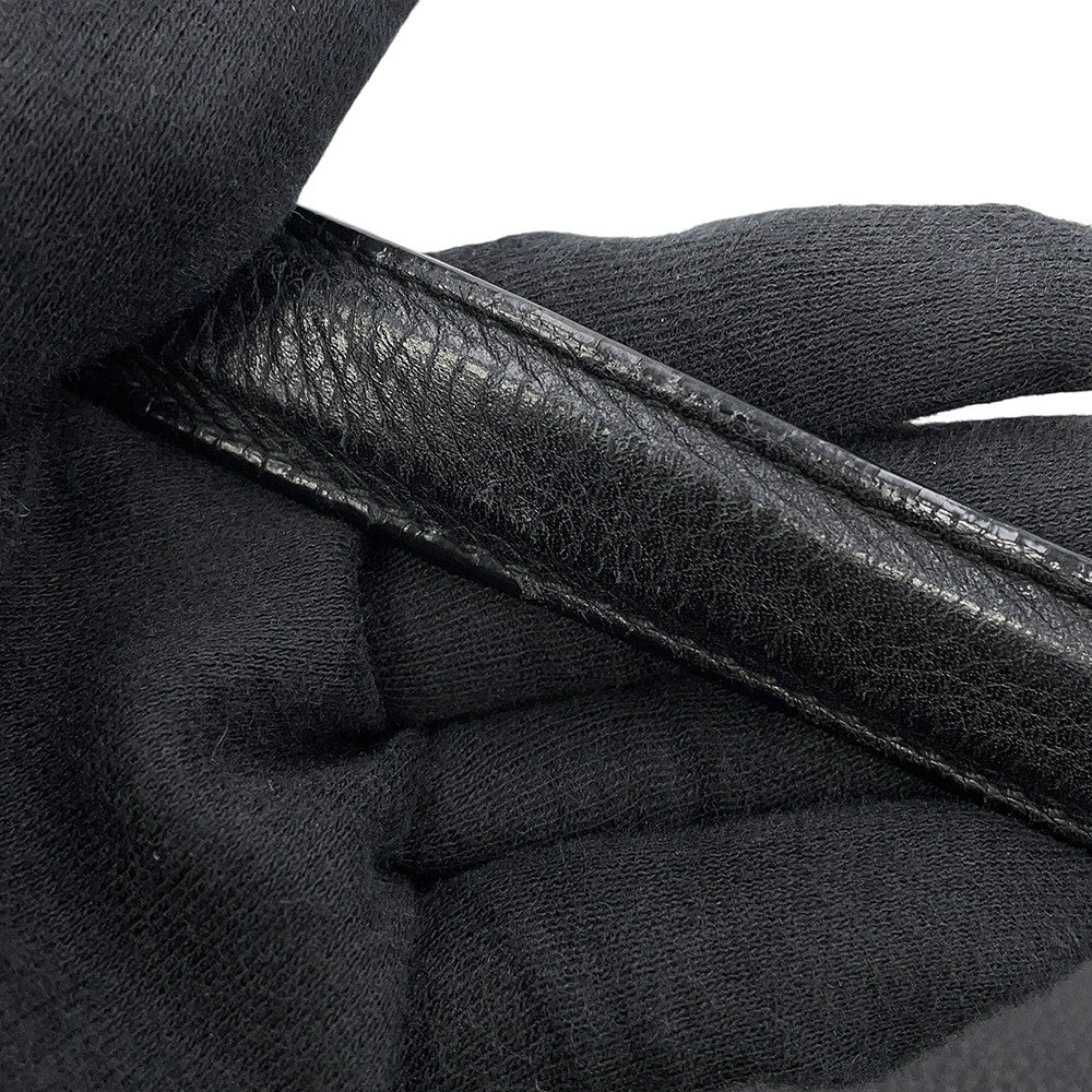 BVLGARI Tote Bag Black Leather