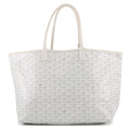 GOYARD Saint Louis WhiteSTLOUIPMLTY50CL50P PVC Leather Size PM