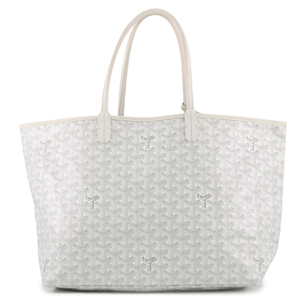 GOYARD Saint Louis WhiteSTLOUIPMLTY50CL50P PVC Leather Size PM
