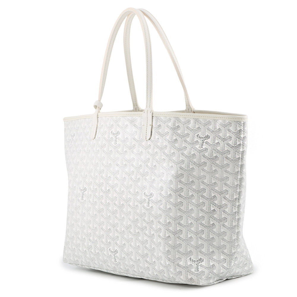 GOYARD Saint Louis WhiteSTLOUIPMLTY50CL50P PVC Leather Size PM