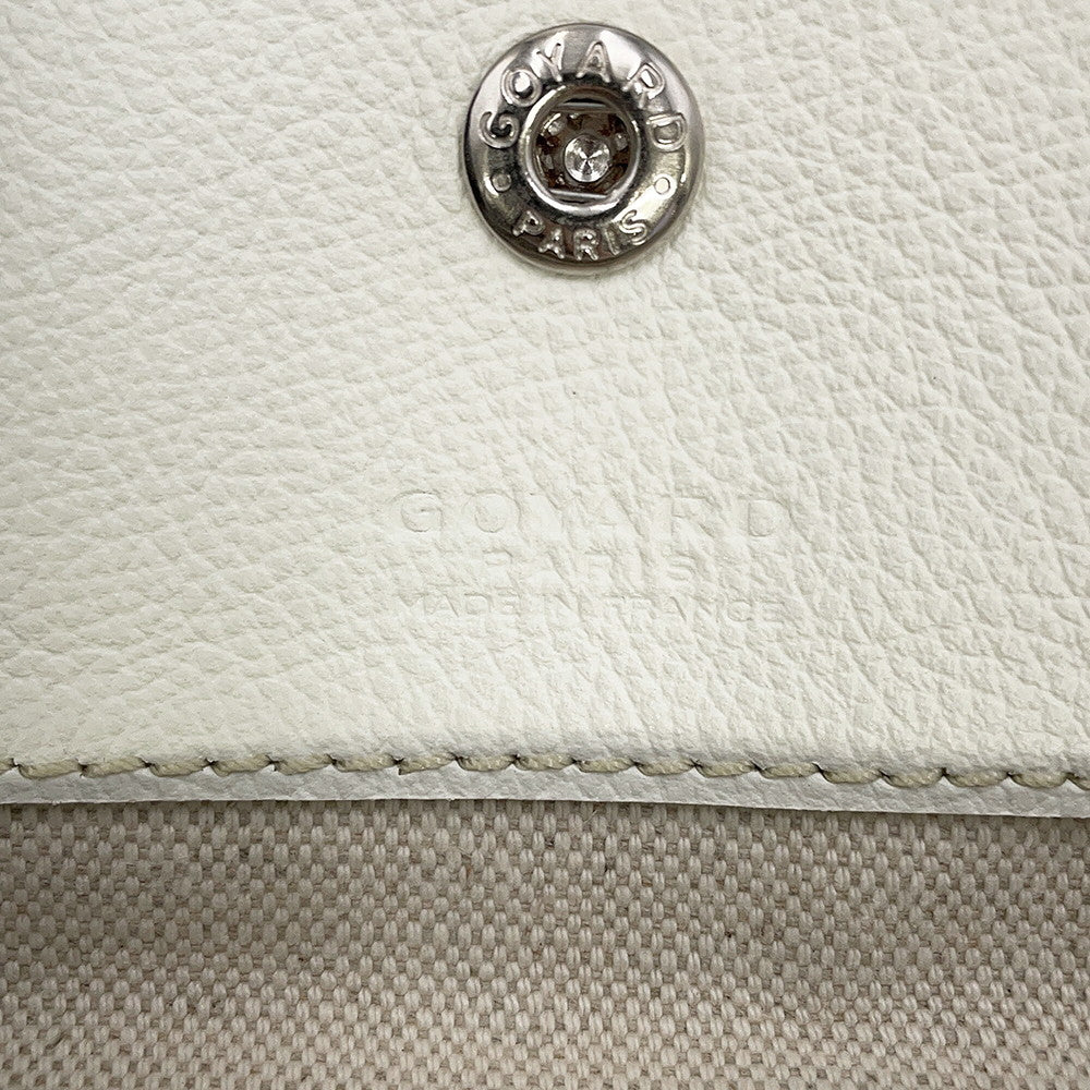 GOYARD Saint Louis WhiteSTLOUIPMLTY50CL50P PVC Leather Size PM