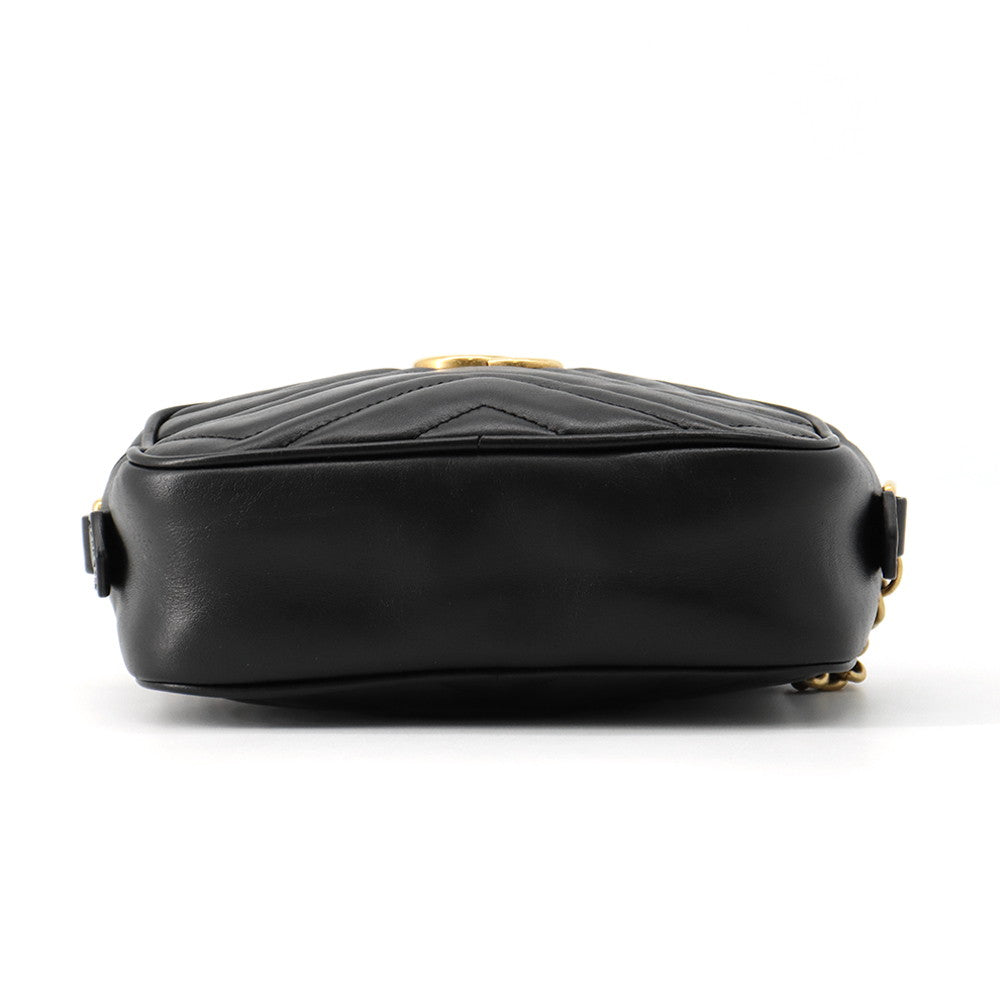 GUCCI GG Marmont Shoulder Bag Black634785 525040 Leather