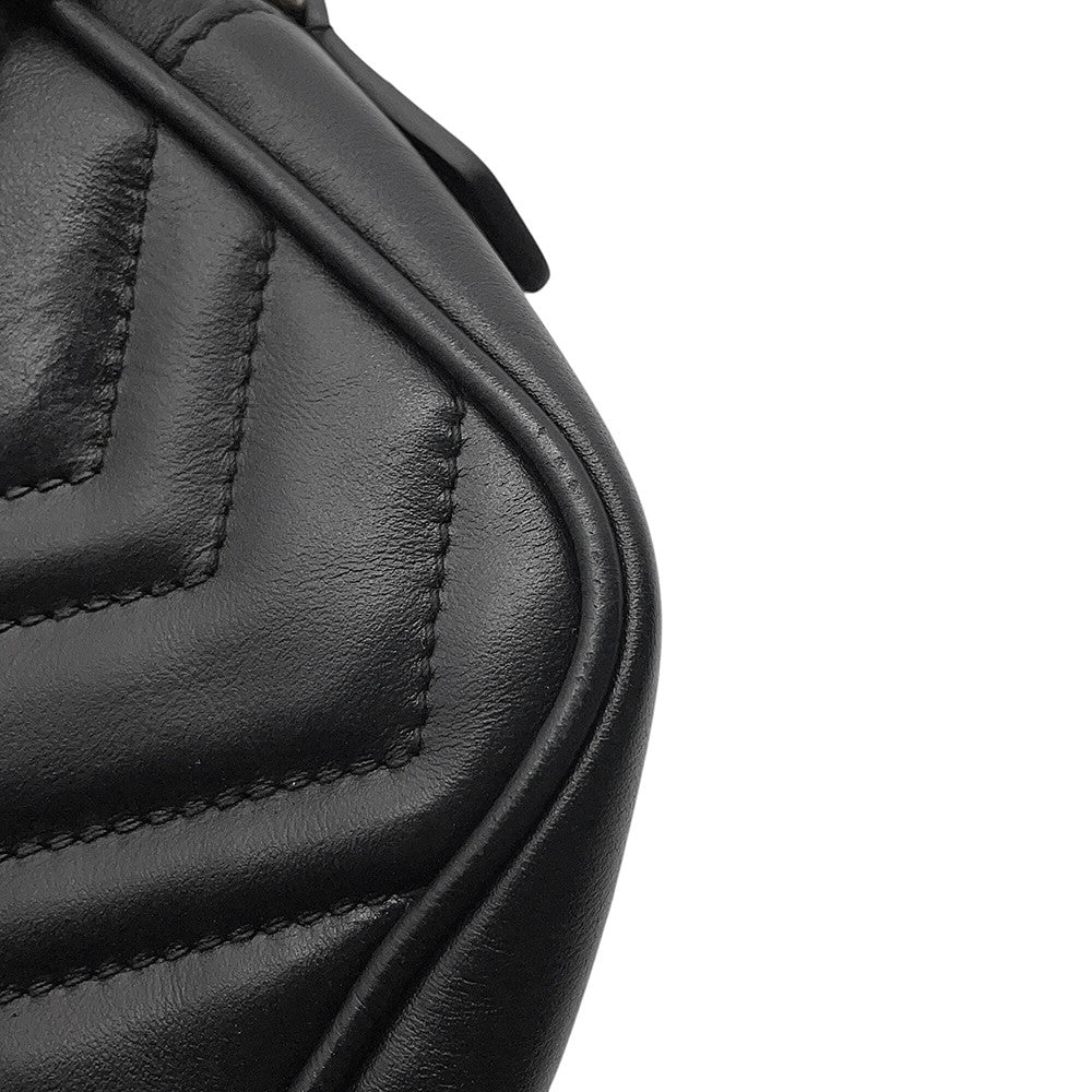 GUCCI GG Marmont Shoulder Bag Black634785 525040 Leather
