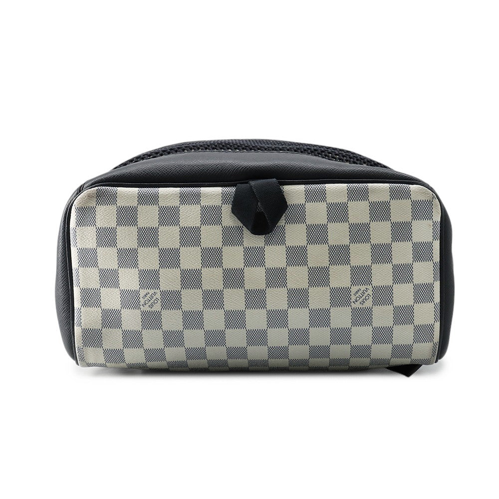 LOUIS VUITTON Match Point Backpack White/NavyN40018 Damier Coastline