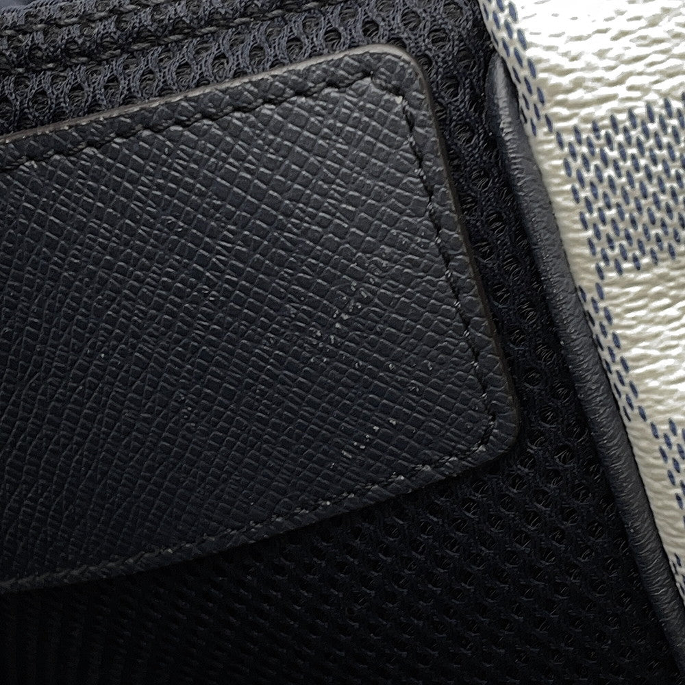 LOUIS VUITTON Match Point Backpack White/NavyN40018 Damier Coastline