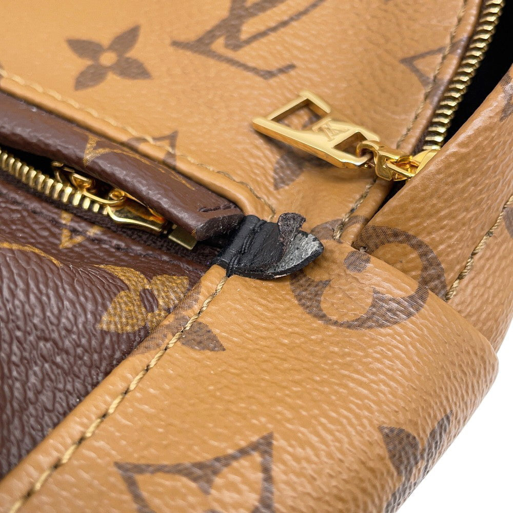 LOUIS VUITTON Palm Springs Backpack Noir/BrownM44872 Monogram Monogram Reverse Canvas Size MINI