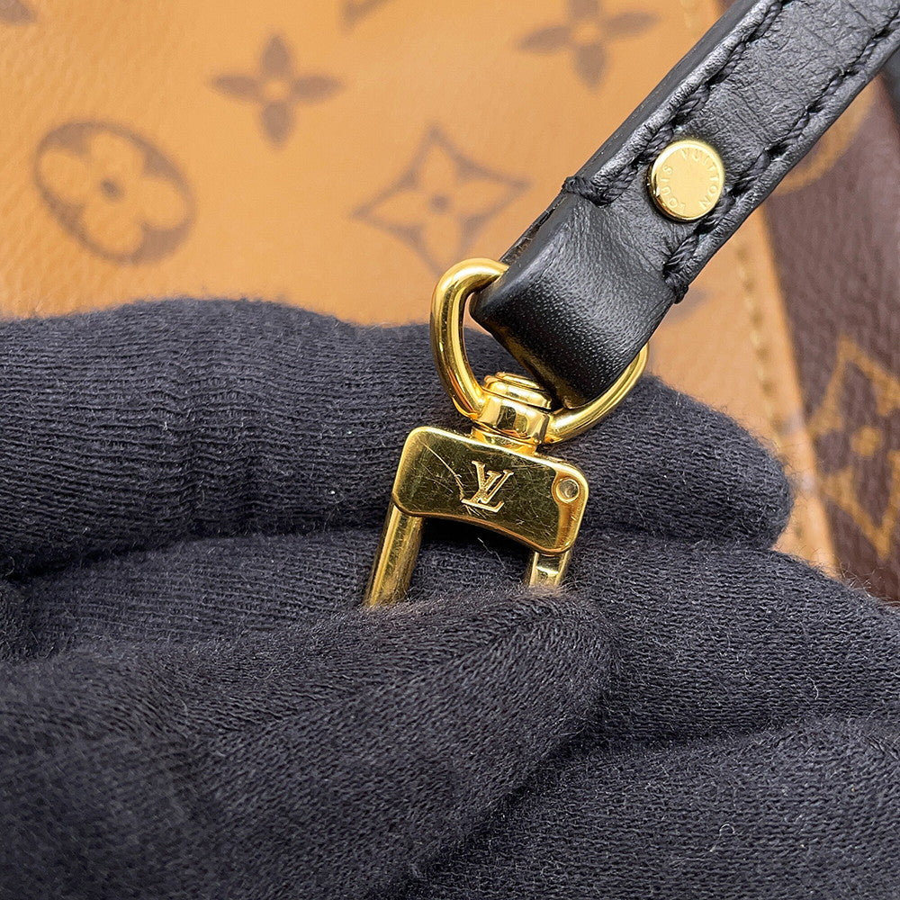 LOUIS VUITTON Palm Springs Backpack Noir/BrownM44872 Monogram Monogram Reverse Canvas Size MINI