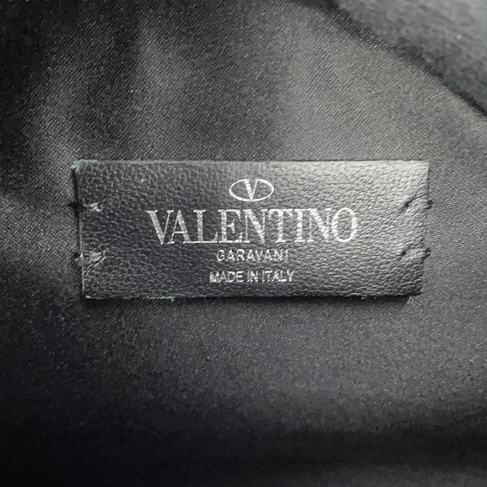 Valentino Garavani VLTN Logo Times Clutch Bag Black/WhiteWY2P0P09GTC_0NI Leather