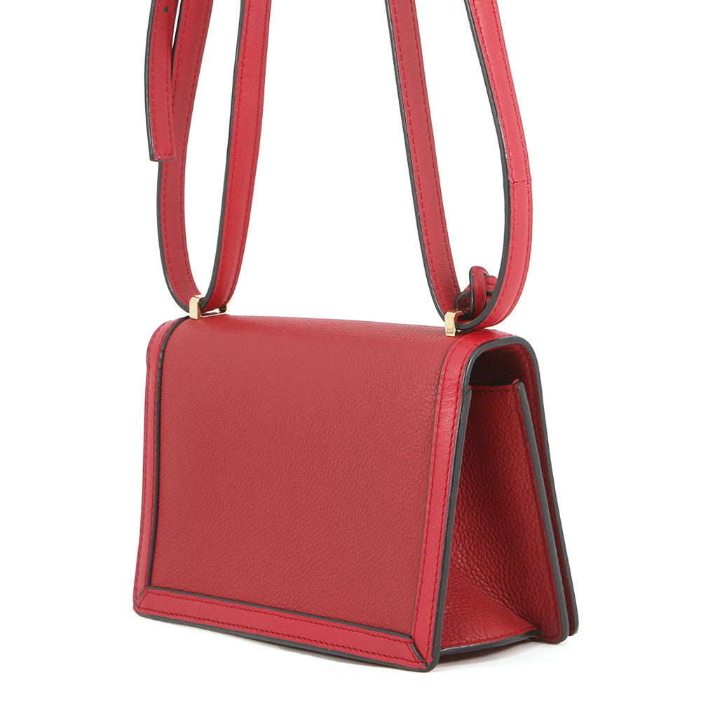 LOEWE Barcelona Shoulder Bag Red302.74NP39 Leather