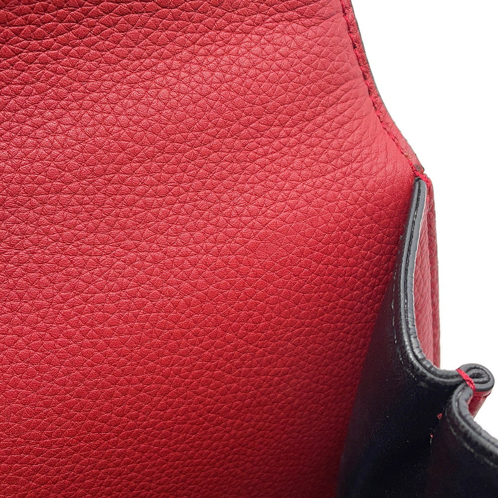 LOEWE Barcelona Shoulder Bag Red302.74NP39 Leather