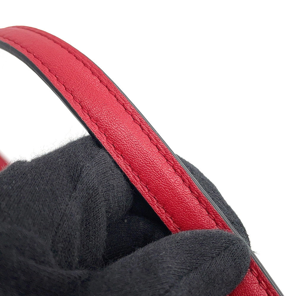 LOEWE Barcelona Shoulder Bag Red302.74NP39 Leather