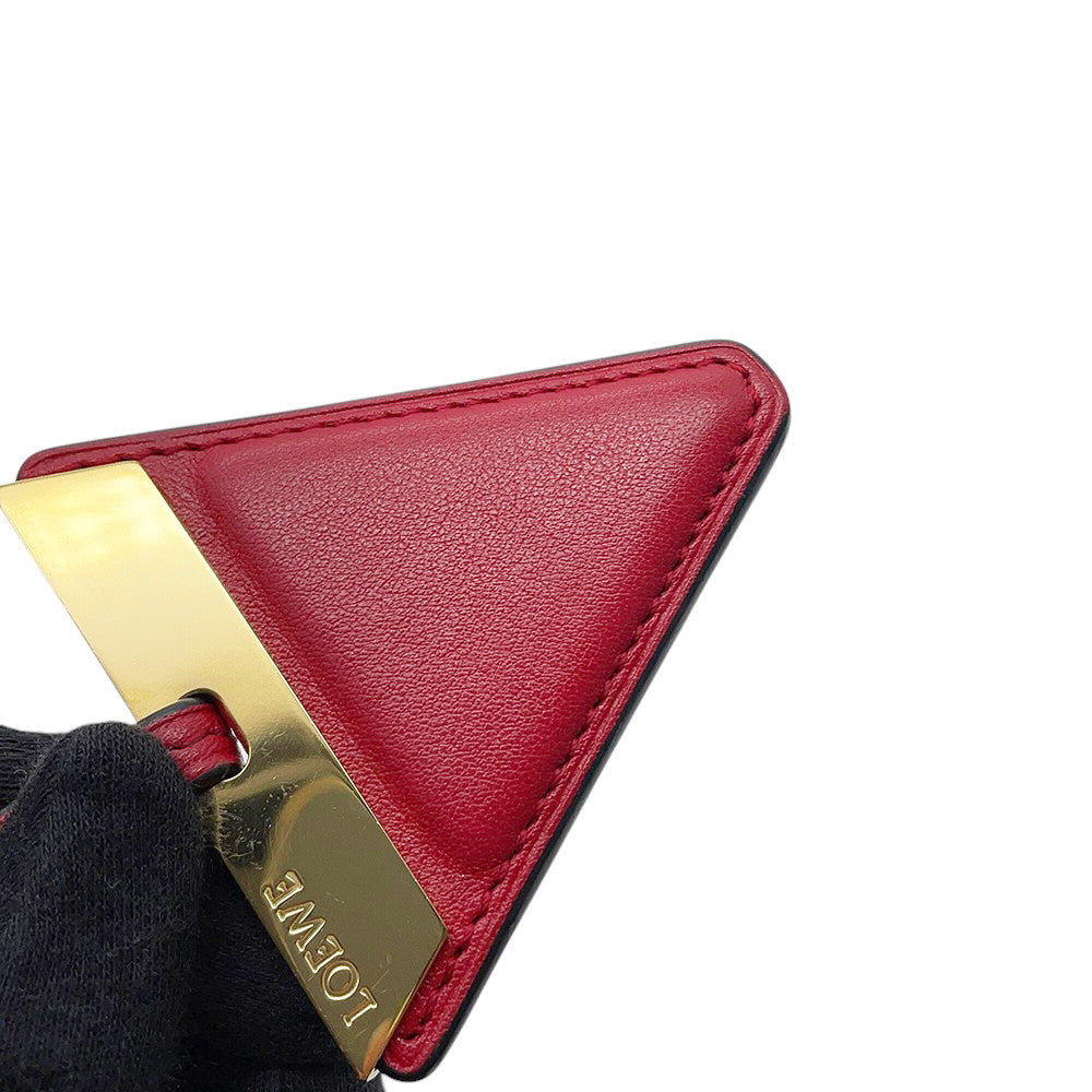 LOEWE Barcelona Shoulder Bag Red302.74NP39 Leather