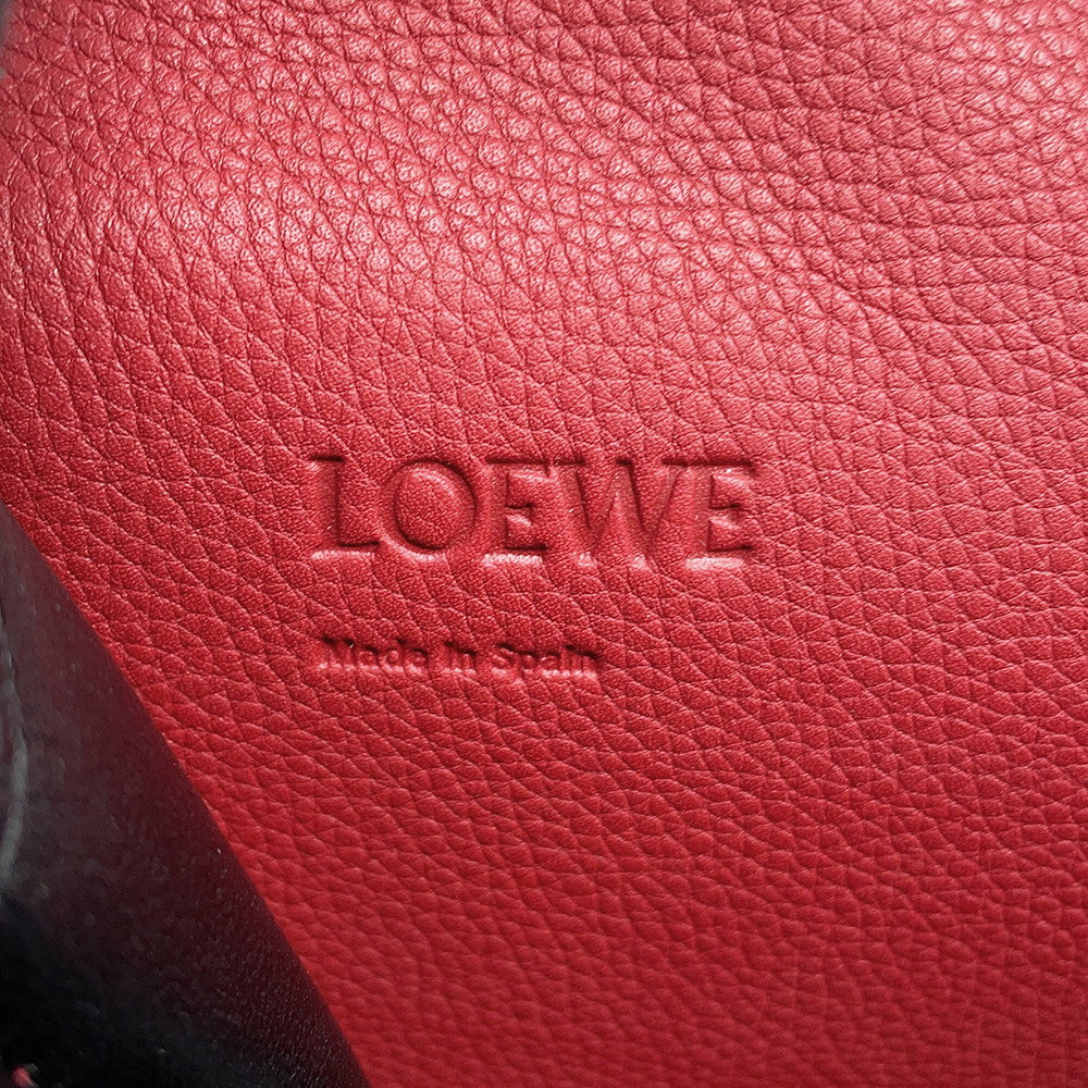 LOEWE Barcelona Shoulder Bag Red302.74NP39 Leather