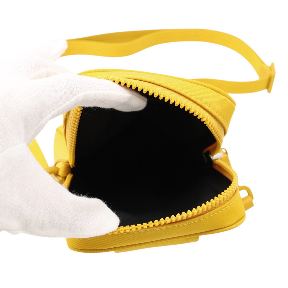 FENDI Bucket Shoulder Bag Yellow7AS056 AG0P Nylon Leather