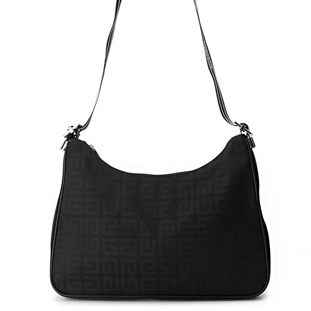 Givenchy 4G Logo Shoulder Bag Black Nylon Canvas