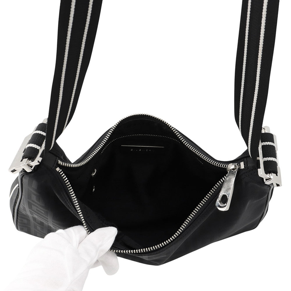 Givenchy 4G Logo Shoulder Bag Black Nylon Canvas