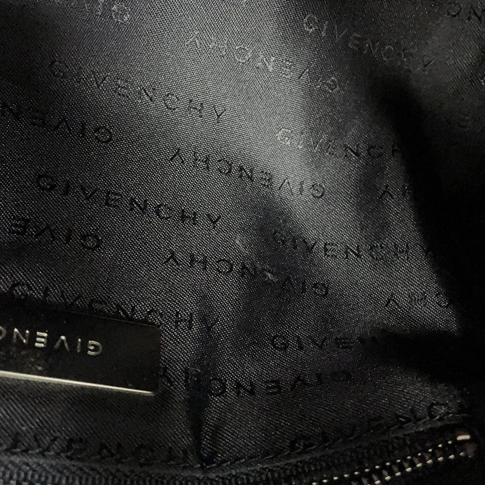 Givenchy 4G Logo Shoulder Bag Black Nylon Canvas