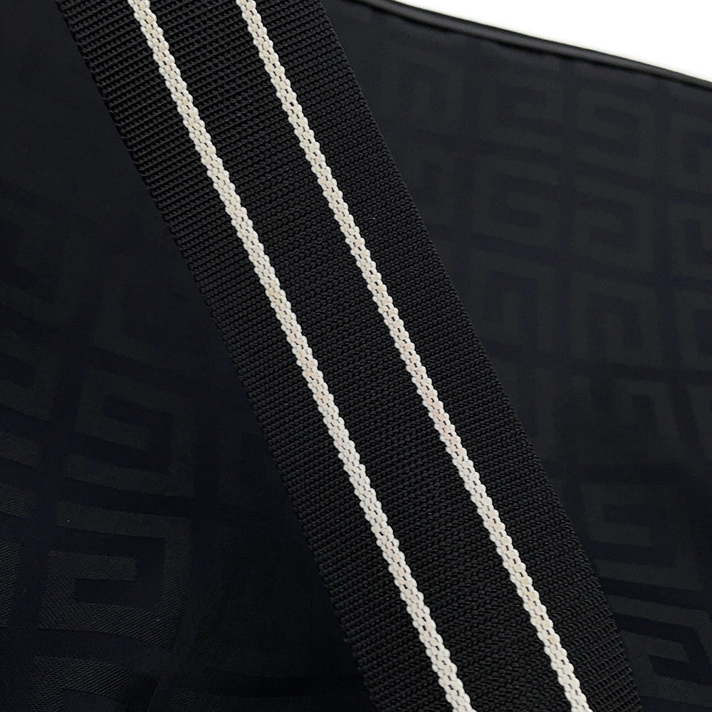 Givenchy 4G Logo Shoulder Bag Black Nylon Canvas