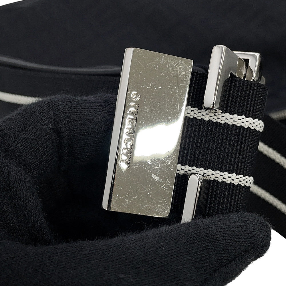 Givenchy 4G Logo Shoulder Bag Black Nylon Canvas