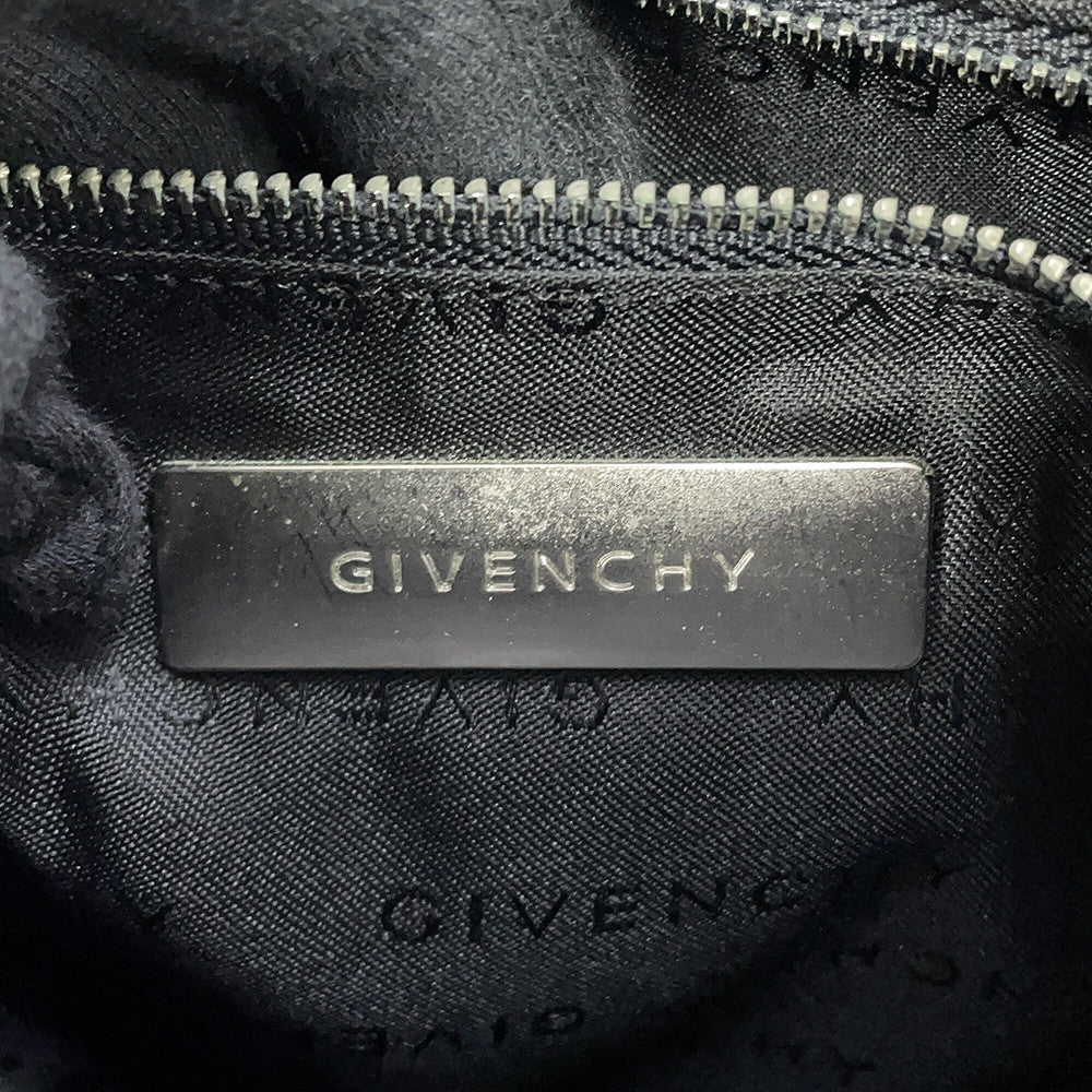 Givenchy 4G Logo Shoulder Bag Black Nylon Canvas
