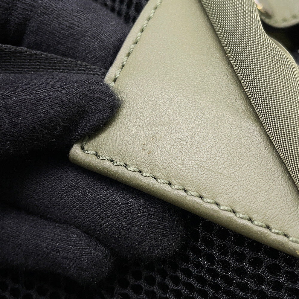 FENDI Backpack Khaki/Multicolor7VZ037 SIU Nylon Leather