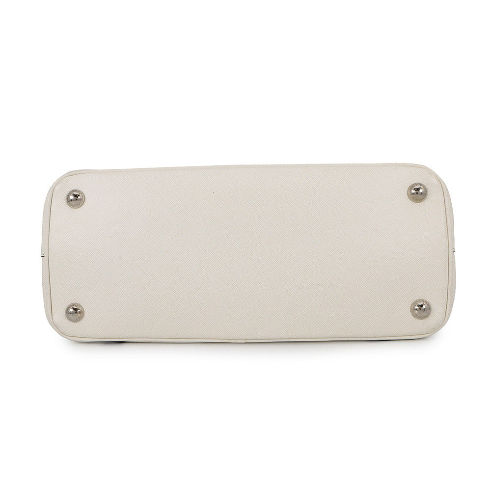PRADA Galleria 2WAYBag White/Black1BA863 Leather