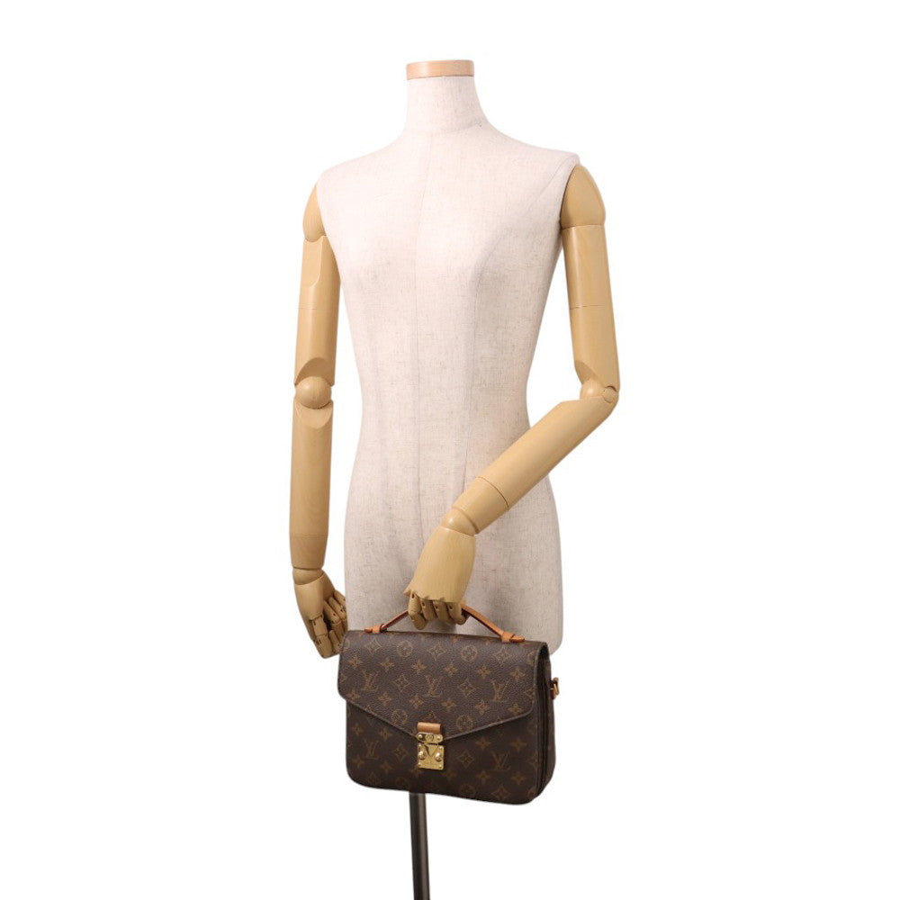 LOUIS VUITTON Pochette Metis BrownM44875 Monogram Size MM