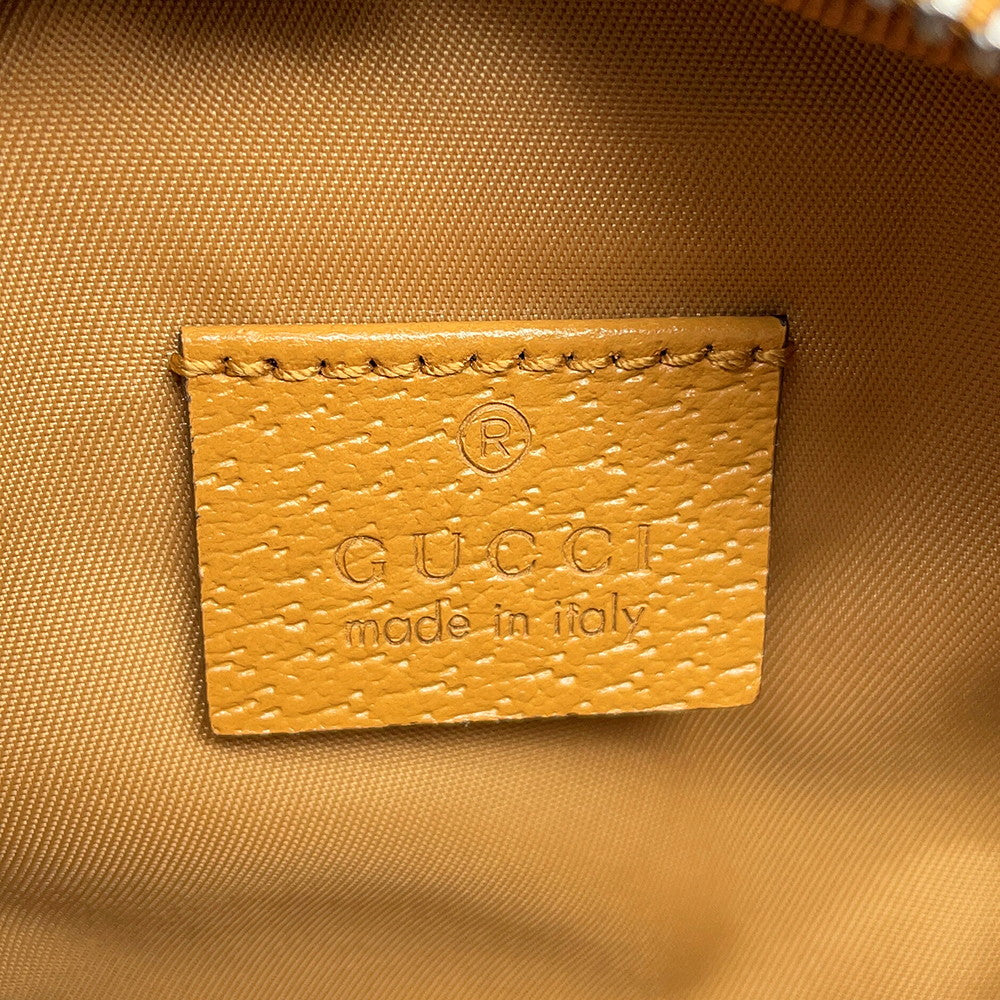 GUCCI Children's Waist Bag Khaki/Brown502095 Corduroy Leather
