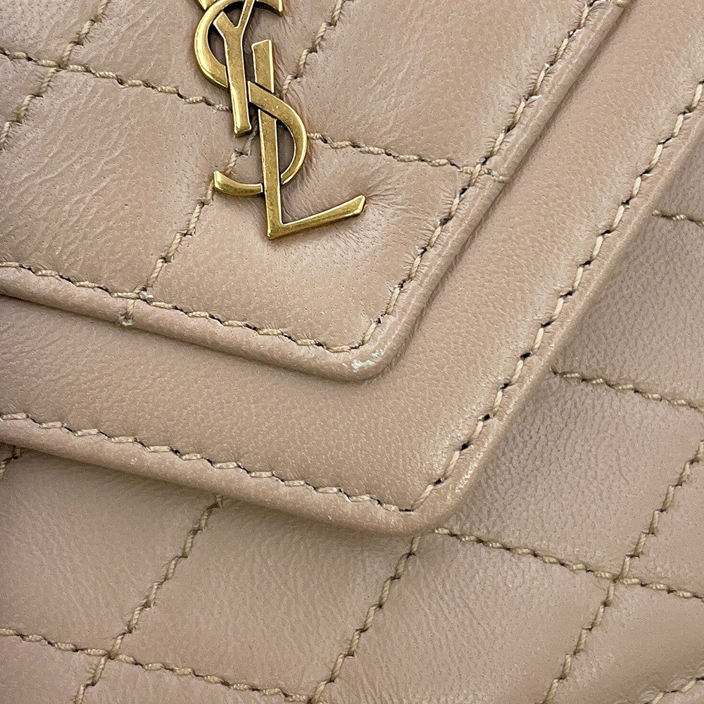 SAINT LAURENT PARIS Gaby ChainShoulder Beige6856121EL072721 Leather Size micro
