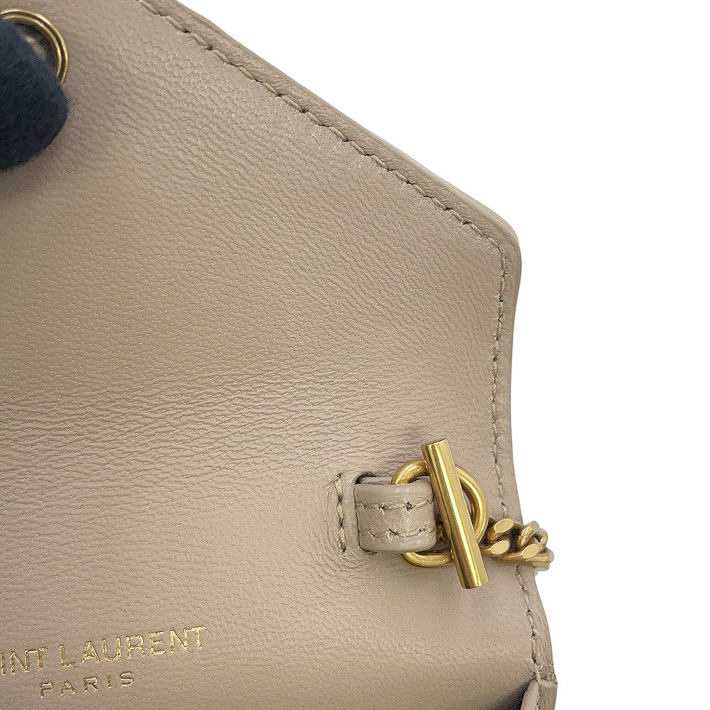 SAINT LAURENT PARIS Gaby ChainShoulder Beige6856121EL072721 Leather Size micro