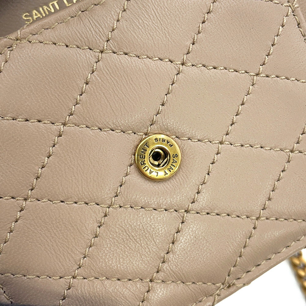 SAINT LAURENT PARIS Gaby ChainShoulder Beige6856121EL072721 Leather Size micro
