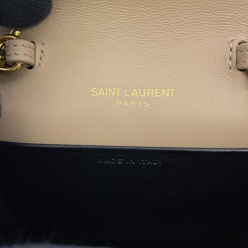 SAINT LAURENT PARIS Gaby ChainShoulder Beige6856121EL072721 Leather Size micro