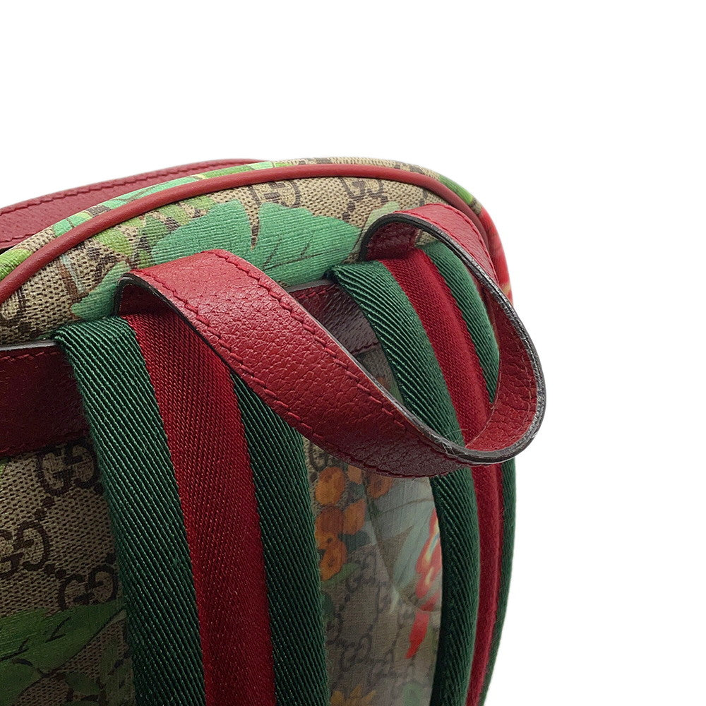 GUCCI GG Supreme Tian Backpack Beige/Red/Multicolor427042 GG Supreme Leather