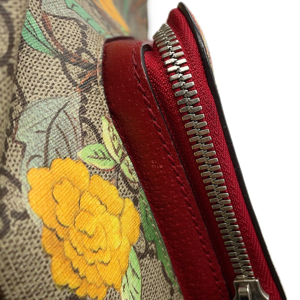 GUCCI GG Supreme Tian Backpack Beige/Red/Multicolor427042 GG Supreme Leather