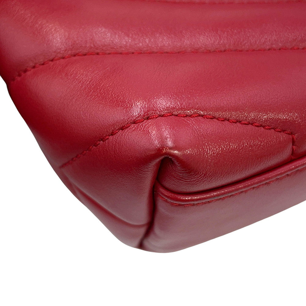 SAINT LAURENT PARIS Loulou Toy Bag Red467072 Leather