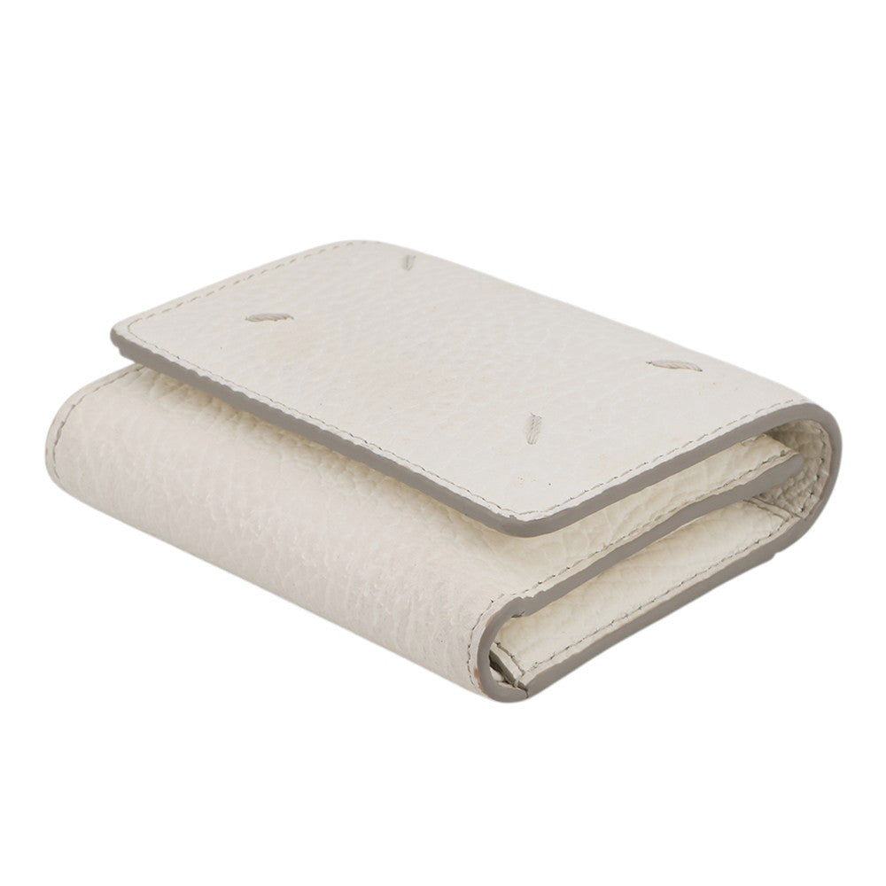 Maison Margiela Maison Margiela 4-Stitch Tri-fold Wallet WhiteSA3UI0010P4455T1003 Leather