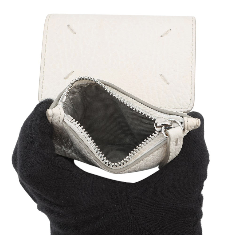 Maison Margiela Maison Margiela 4-Stitch Tri-fold Wallet WhiteSA3UI0010P4455T1003 Leather