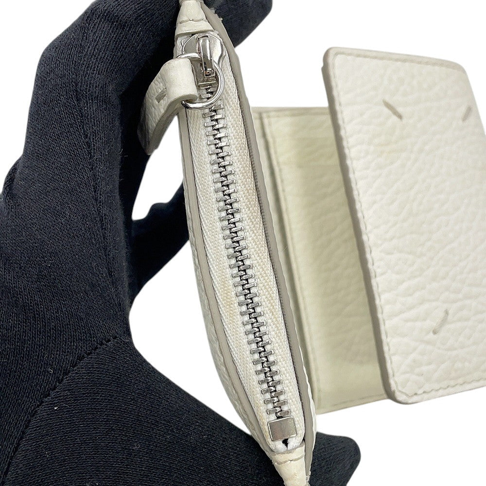 Maison Margiela Maison Margiela 4-Stitch Tri-fold Wallet WhiteSA3UI0010P4455T1003 Leather
