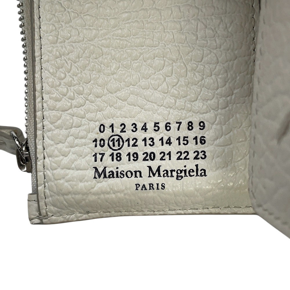 Maison Margiela Maison Margiela 4-Stitch Tri-fold Wallet WhiteSA3UI0010P4455T1003 Leather