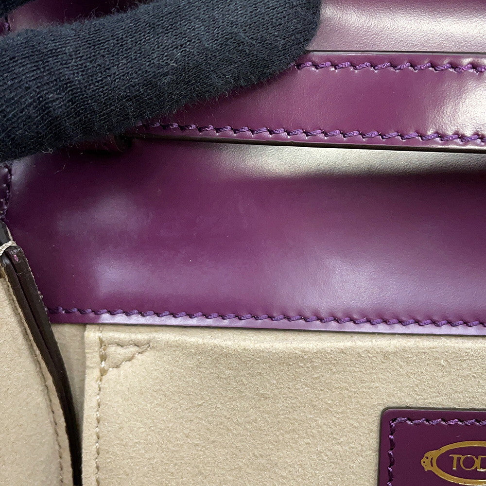 TOD’S TTimeless Shoulder Bag PurpleBWTSPB0000GT7L232 Leather