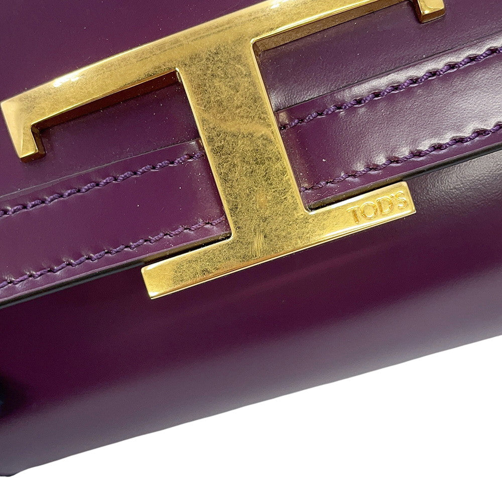 TOD’S TTimeless Shoulder Bag PurpleBWTSPB0000GT7L232 Leather