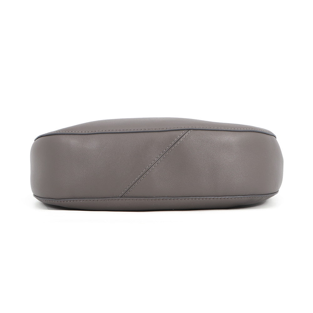 JIMMY CHOO STEVIE NAP One-Shoulder Bag Gray Leather