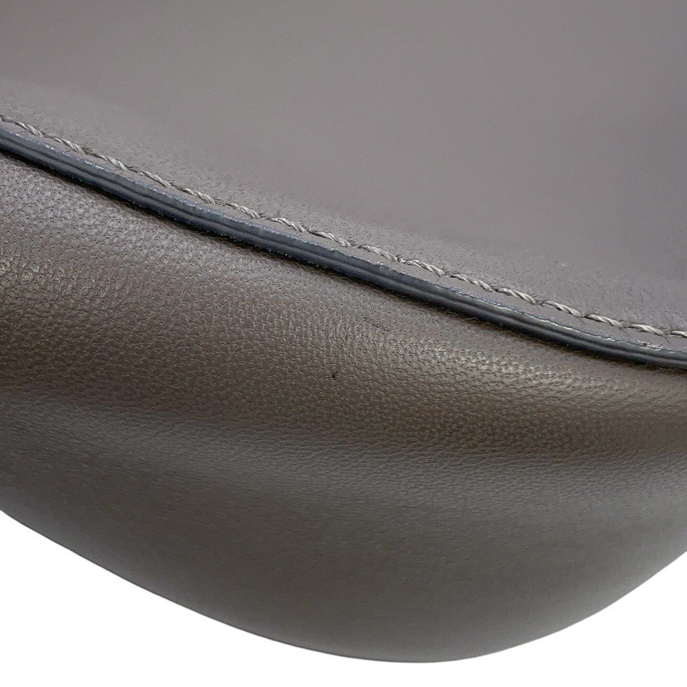 JIMMY CHOO STEVIE NAP One-Shoulder Bag Gray Leather