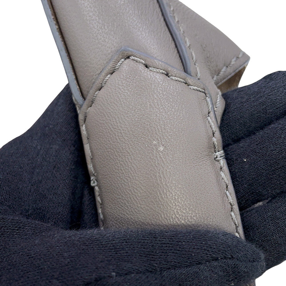 JIMMY CHOO STEVIE NAP One-Shoulder Bag Gray Leather