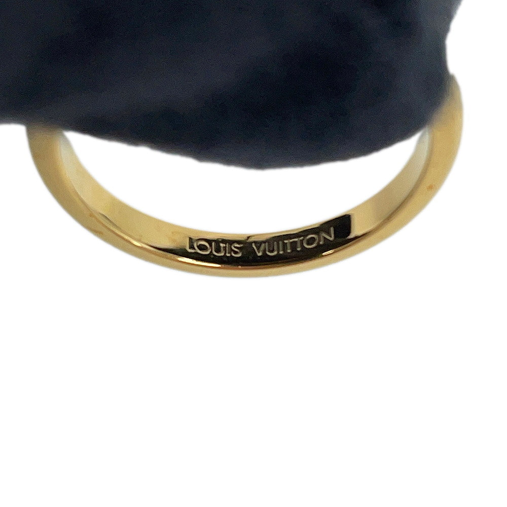 LOUIS VUITTON Ring・LV Iconic Louisa Size L/Approximately No. 15M1448L Gold Plated Faux Pearl