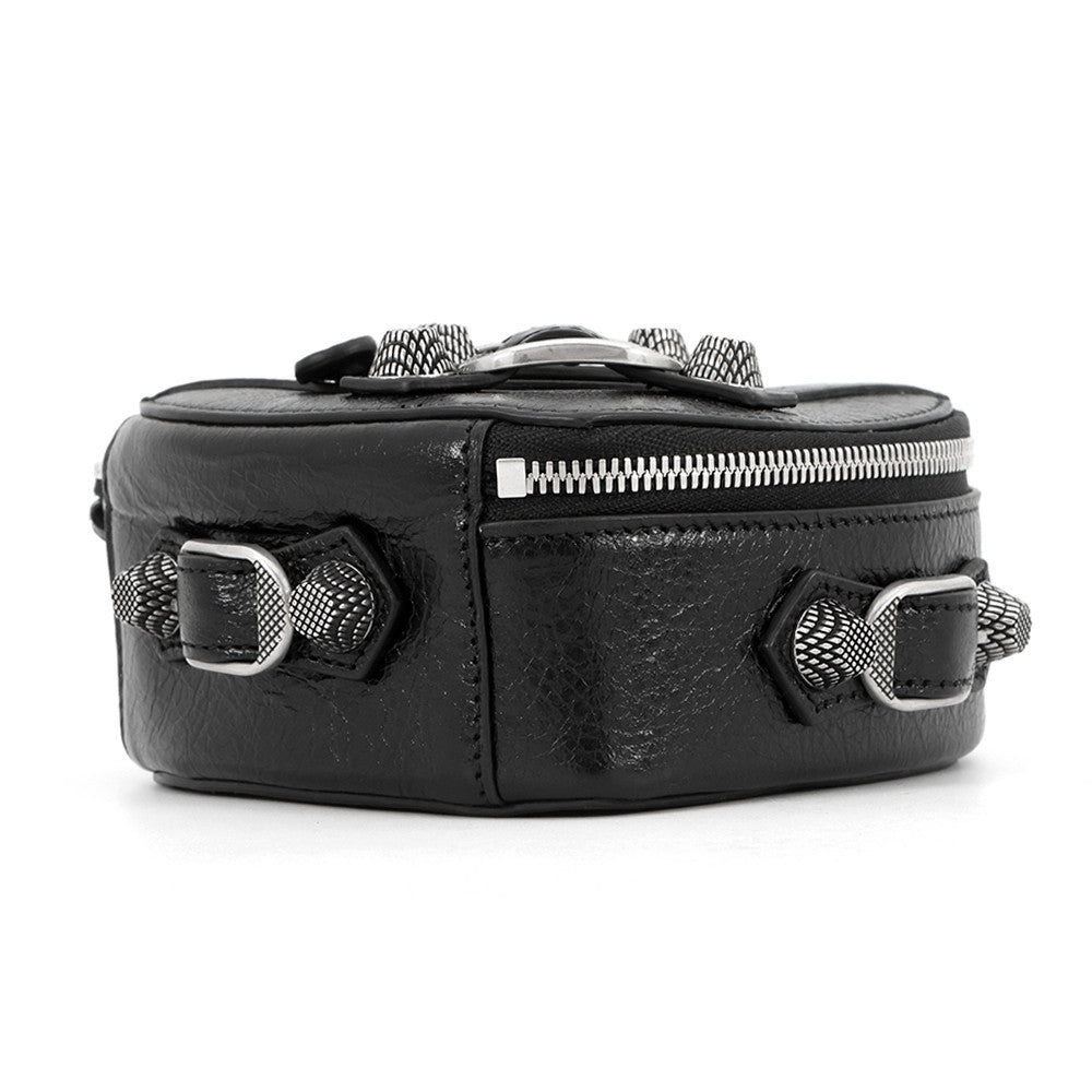 BALENCIAGA Lucagol Heart Pouch Black7716741VG9Y1000 Leather