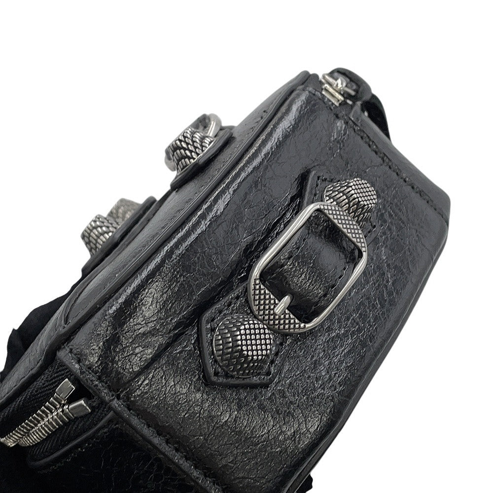 BALENCIAGA Lucagol Heart Pouch Black7716741VG9Y1000 Leather