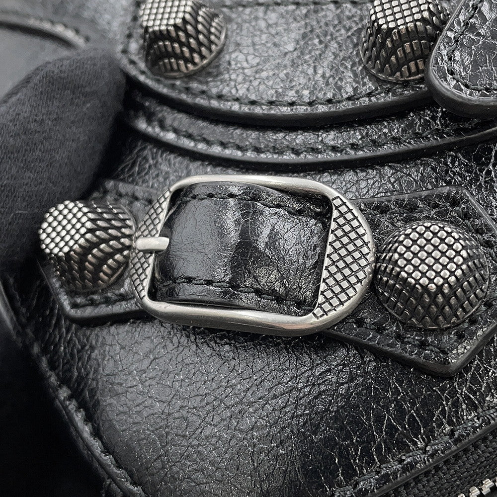 BALENCIAGA Lucagol Heart Pouch Black7716741VG9Y1000 Leather