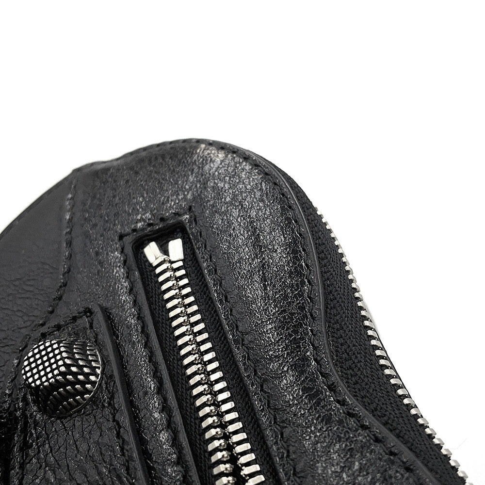 BALENCIAGA Lucagol Heart Pouch Black7716741VG9Y1000 Leather